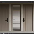 Modern Hinged Doors In Interior Design With Wooden Glass Panels Sleek Lines And Handles