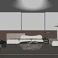 Modern Living Room Interior With Beige Sofa Coffee Table Rug And Floor Plant