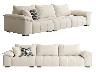 Modern three-seat sofa model