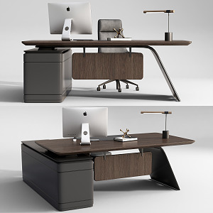 Modern Office Desk and Chair Office Desk and Chair Combination Computer Desk Office Chair 3d model