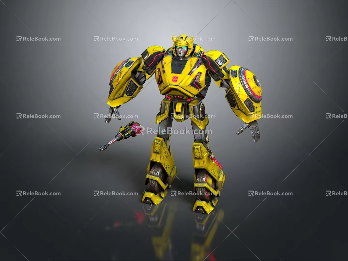 Bumblebee Transformers Robot Sci-Fi Robot Characters 3d model