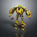 Bumblebee Transformers Robot Sci-Fi Robot Characters 3d model
