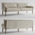 Modern double sofa 3d model