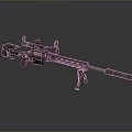 High Precision Tactical Sniper Rifle With Scope Bipod And Long Barrel Design