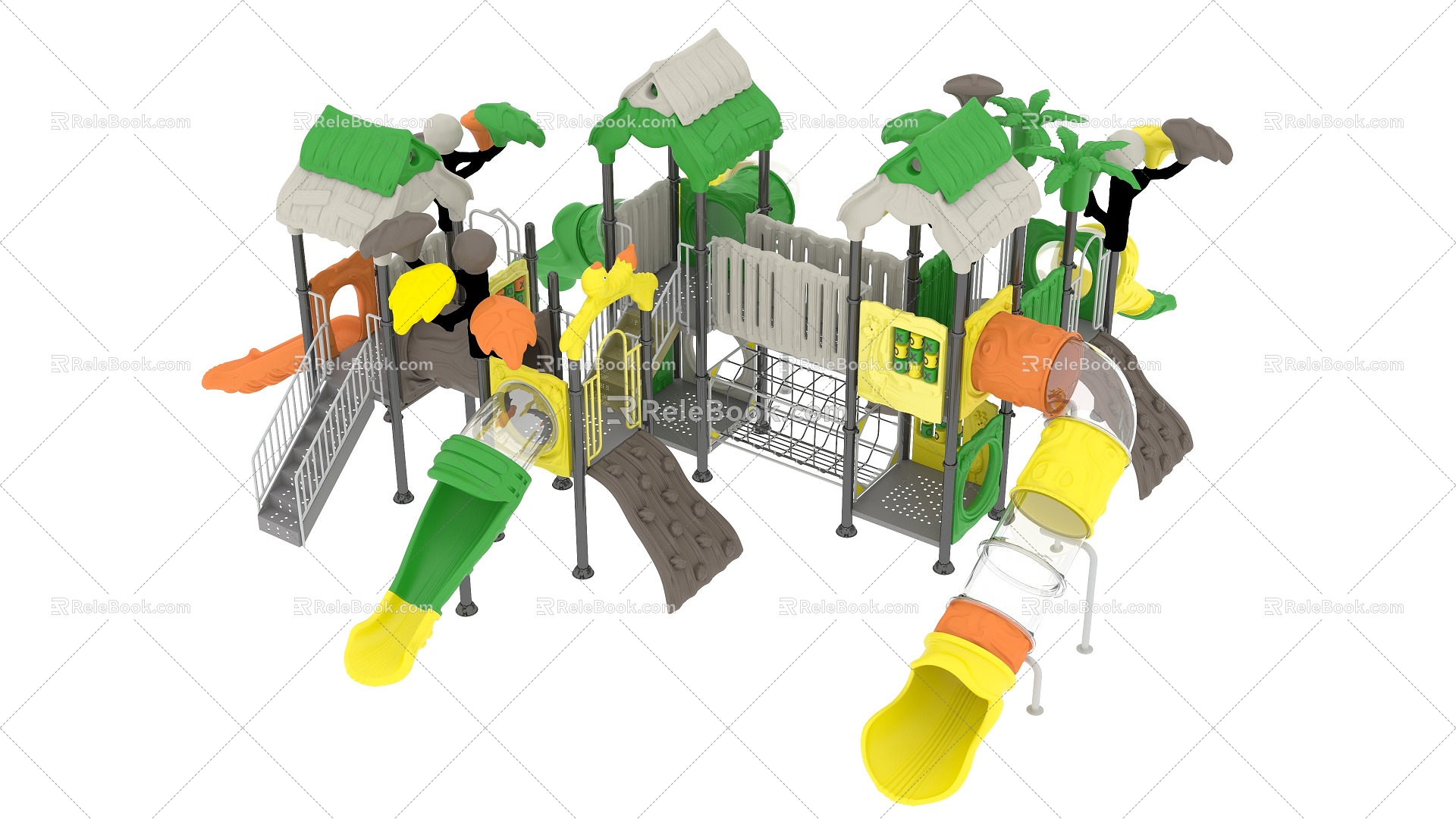 Modern slide kindergarten small doctor model