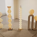 Modern Geometric Floor Lamps With Spherical Hexagonal And U Shaped Designs In Minimalist Interior