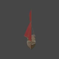 Traditional Sailing Boat With Red Sails And Wooden Hull Design