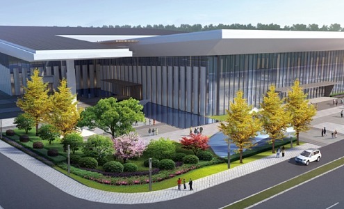 Conference Center Exhibition Center Shuangchuang Zhengzhou Longzi Lake Conference 3d model