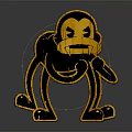 Modern Decorative Ornament Figurine Set with Yellow Black Cartoon Monkey Design for Home Decor