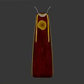 Stylish Long Maroon Clothing With Yellow Tassels And Ornate Collar