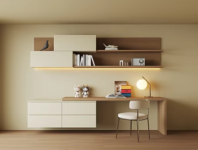 Modern desk cabinet 3d model