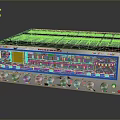 Vintage Electronic Audio Amplifier With Control Knobs Display Panel And Metal Casing