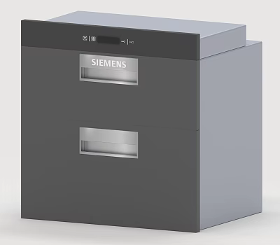 Siemens Built in Daily Electrical Kitchen Appliance with Drawer Design Grey Color and Digital Time 3d model