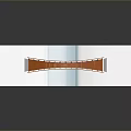 Orange Bridge Model With White Base And Blue Water Area Structure
