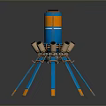 science fiction nuclear reactor science fiction item science fiction component high-tech component science fiction equipment science fiction scene 3d model