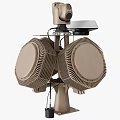 Industrial Equipment Featuring Dual Circular Blades Camera And Sturdy Metallic Structure
