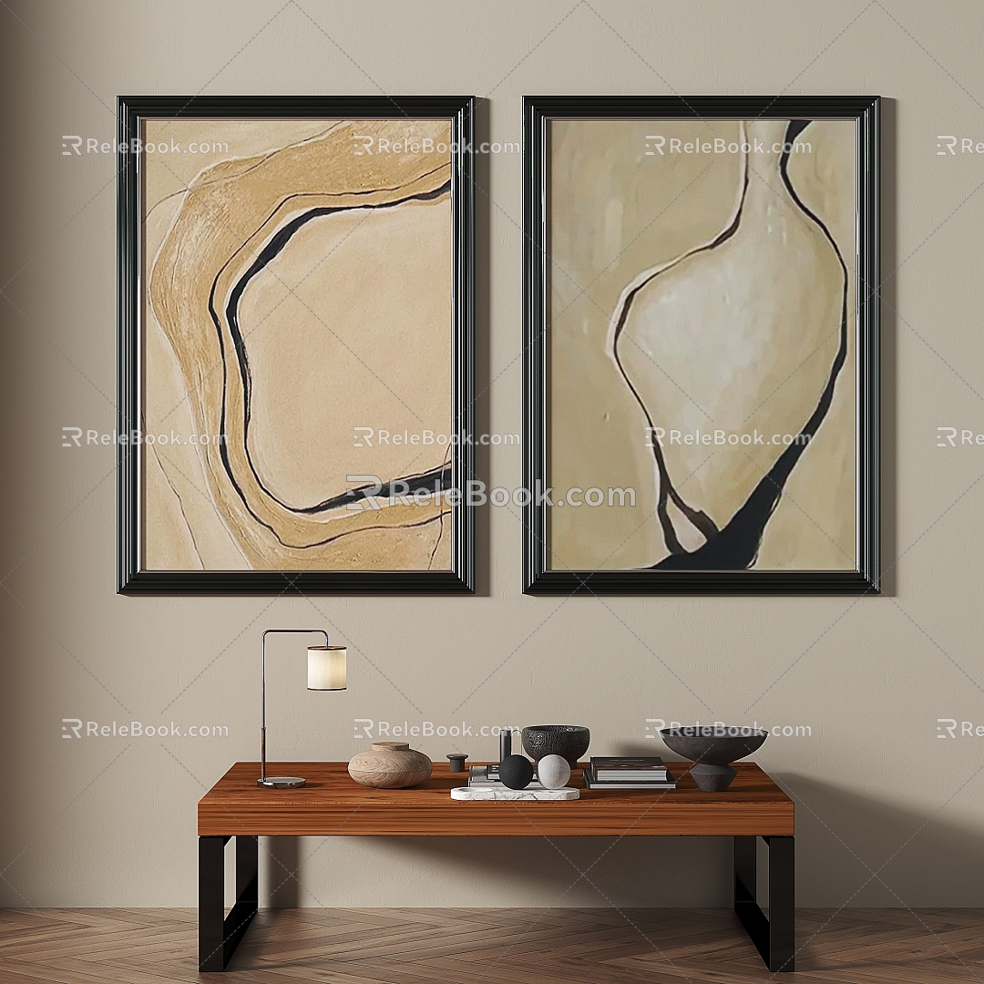 French Style Light Luxury Abstract Decorative Painting model