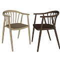 Nordic Style Log Single Chair Dining Chair 3d model