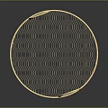 Golden Circular Metal Wire Storage Basket With Dual Handles For Home Organization