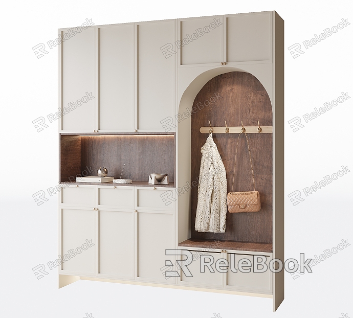 Household shoe cabinet model