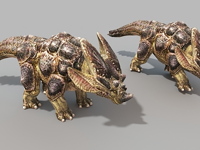 A dragon beast crawling beast ancient monster game character virtual creature 3d model