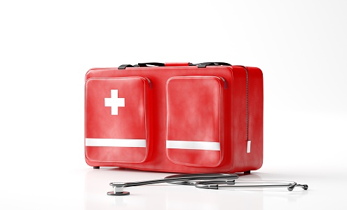 Modern first aid kit Medical first aid kit 3d model