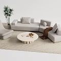 Modern Sofa Coffee Table Combination Sofa Coffee Table 3d model