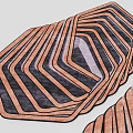 Stylish Geometric Patterned Rug with Diagonal Stripes Brown Black Tones Modern Home Decor