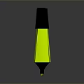 Yellow Black Glowing Highlighter Pen For Smooth Writing In Office And School