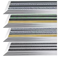Square Carpets with Striped Patterns in Red Black Green Yellow Colors for Modern Home Decor