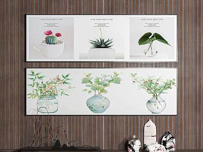 Modern plant painting decorative painting model