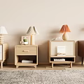 Various Styles Of Modern Bedside Tables With Lamps Books And Decorative Items