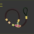 Handcrafted Black Woven Leather Bracelet With Intricate Carved Silver Beads Sculpture