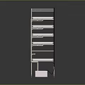 5 Tier Metal Storage Shelving Unit with Sturdy Frame for Home Garage Organization