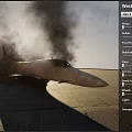 Military Fighter Jet On Runway With Detailed Exterior