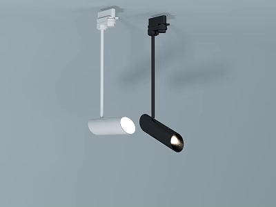 Modern Downlights Spotlights With White And Black Ceiling Mounted Design 3d model
