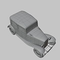 vintage car 3d model