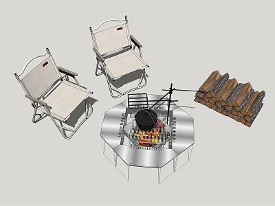 Modern Outdoor Chair Outdoor Barbecue Seat model