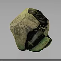 Natural Wood Stone Decorative Piece With Green Beige Color And Unique Texture