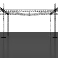 Heavy Duty Industrial Equipment Metal Frame Structure with Multiple Support Columns
