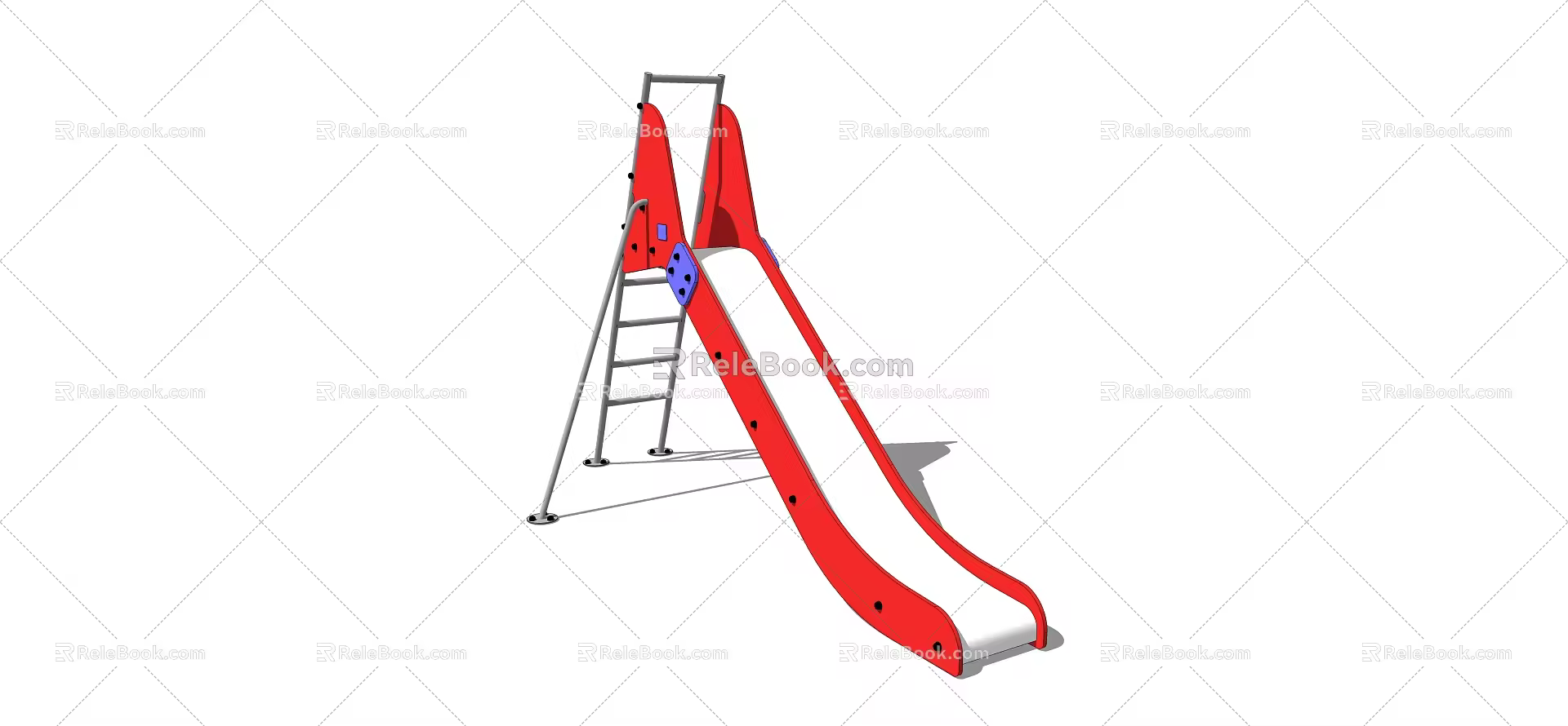 Modern slide children's slide 3d model