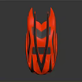 Red Sports Car With Black Stripes and Sleek Aerodynamic Design 3D Render Shiny Surface