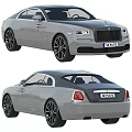 Elegant Gray Rolls Royce Coupe Featuring Black Wheels UK Plate And Two Door Design