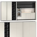 Modern Kitchen Cabinets Interior Design With Sleek Countertop And Built In Appliances