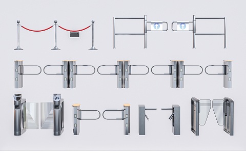 Access control machine Access control equipment Gate machine 3d model