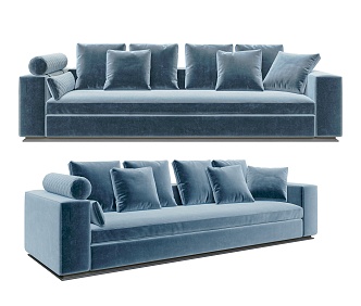 modern double sofa 3d model