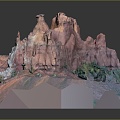 Geography, topography, mountain shape, ridge, ridge, valley, mountain range, canyon, geomorphology, mountain peak, mountain body 3d model