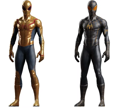 Spider Man Game Movie Character Two Distinct Suits 3d model Spider Man Game Movie Character Two Distinct Suits 3d model