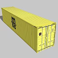 Container 40-foot Freight Container Mediterranean Shipping Mediterranean Ocean Shipping Container 3d model
