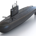 Kilo class submarine nuclear submarine submarine 3d model